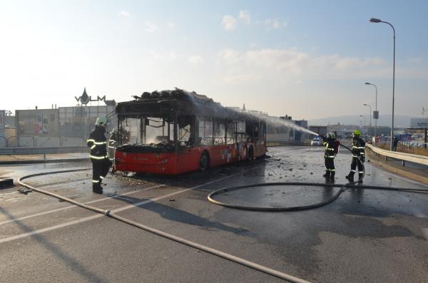 Požiar autobusu 