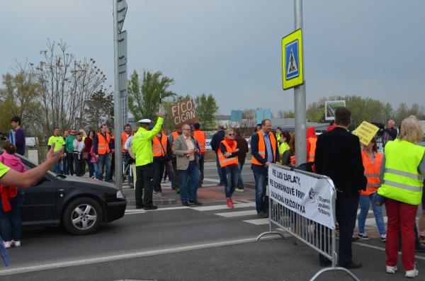 Druhá protestná akcia vzbudila pozornosť