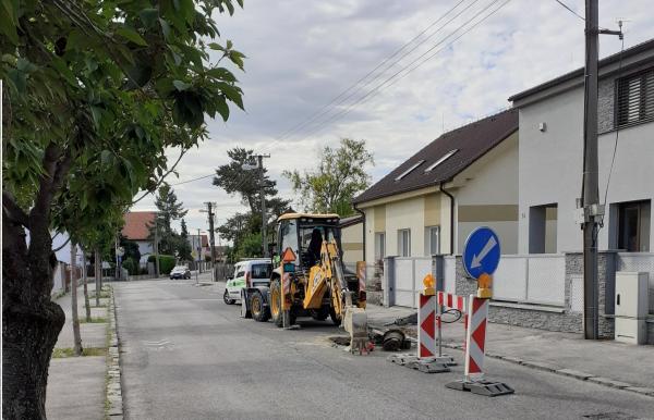 Oprava poruchy vedenia na vodovodnej sieti  