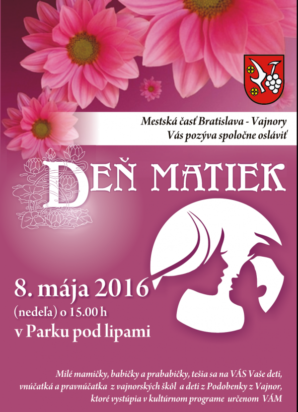 DEŇ MATIEK 8.5.2016