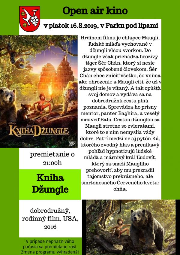 Letné kino: Kniha džungle