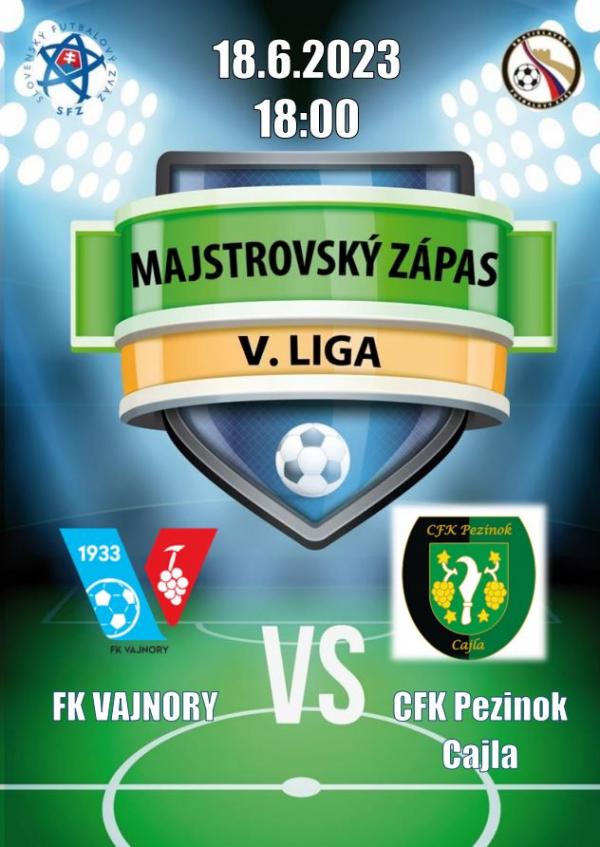 Futbalový zápas FK Vajnory vs. CFK Pezinok Cajla